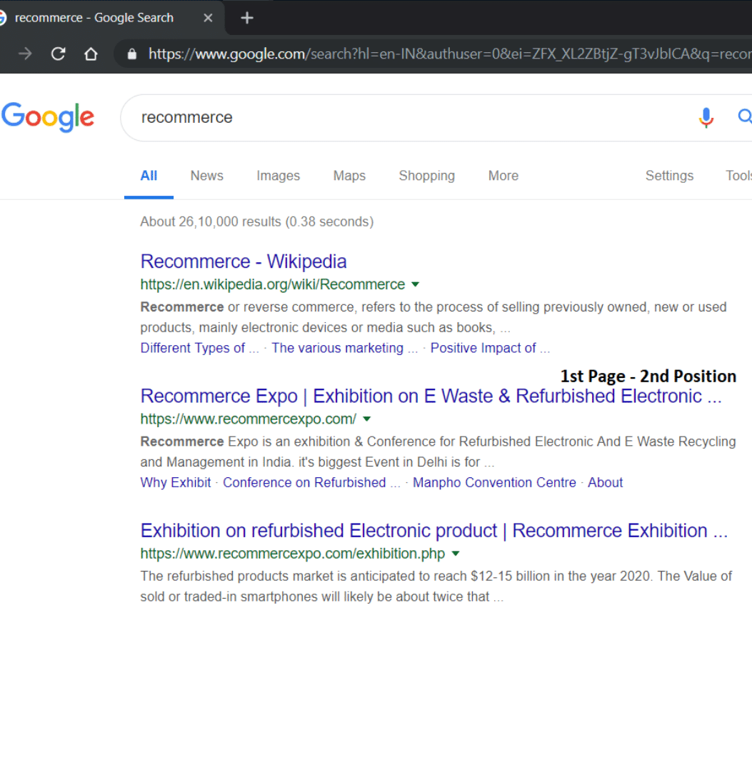 Recommerce Expo SEO Service